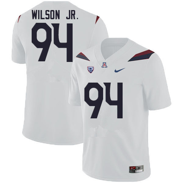 Men #94 Dion Wilson Jr. Arizona Wildcats College Football Jerseys Sale-White